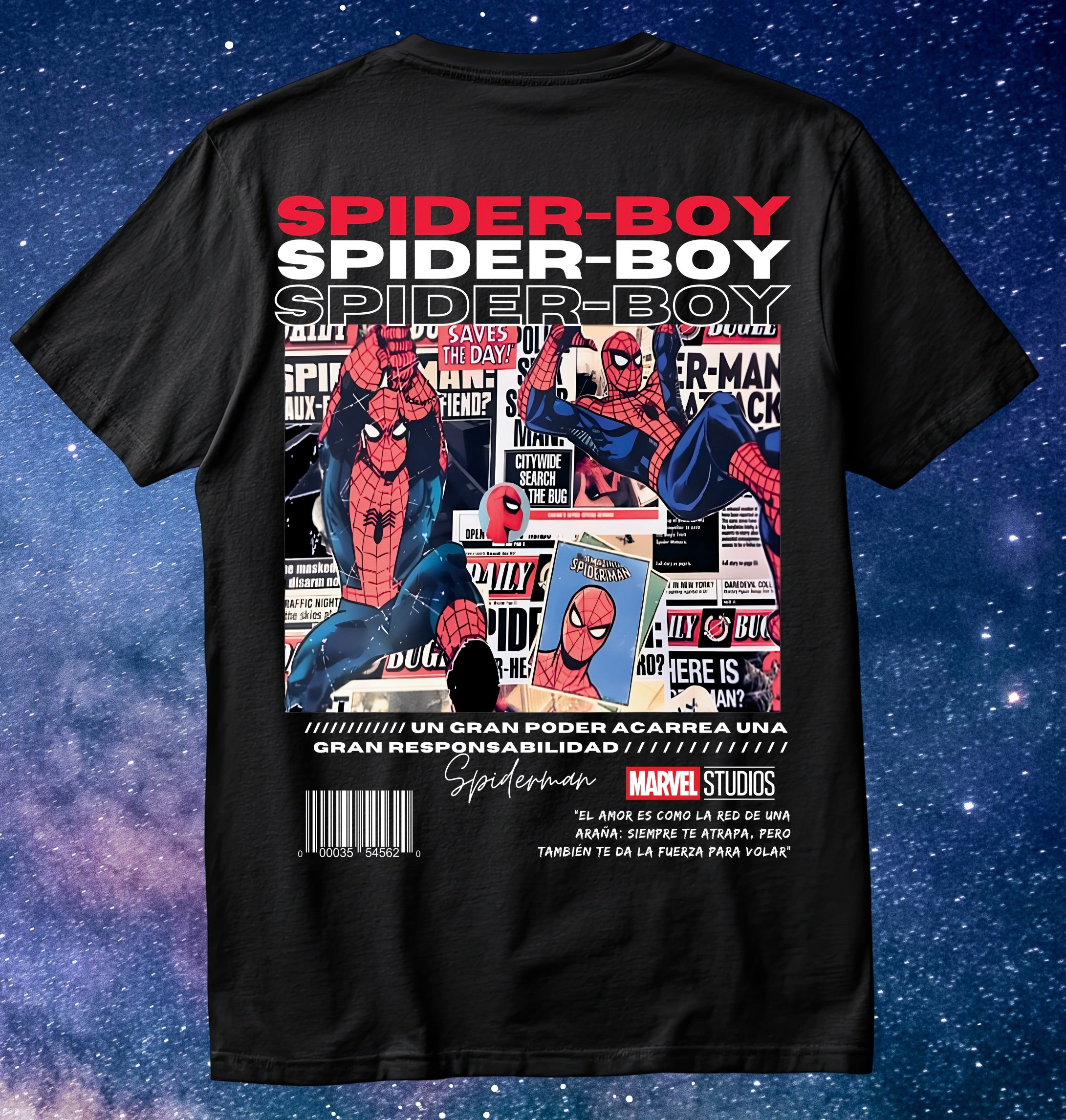 Camisa compartida de Spiderman